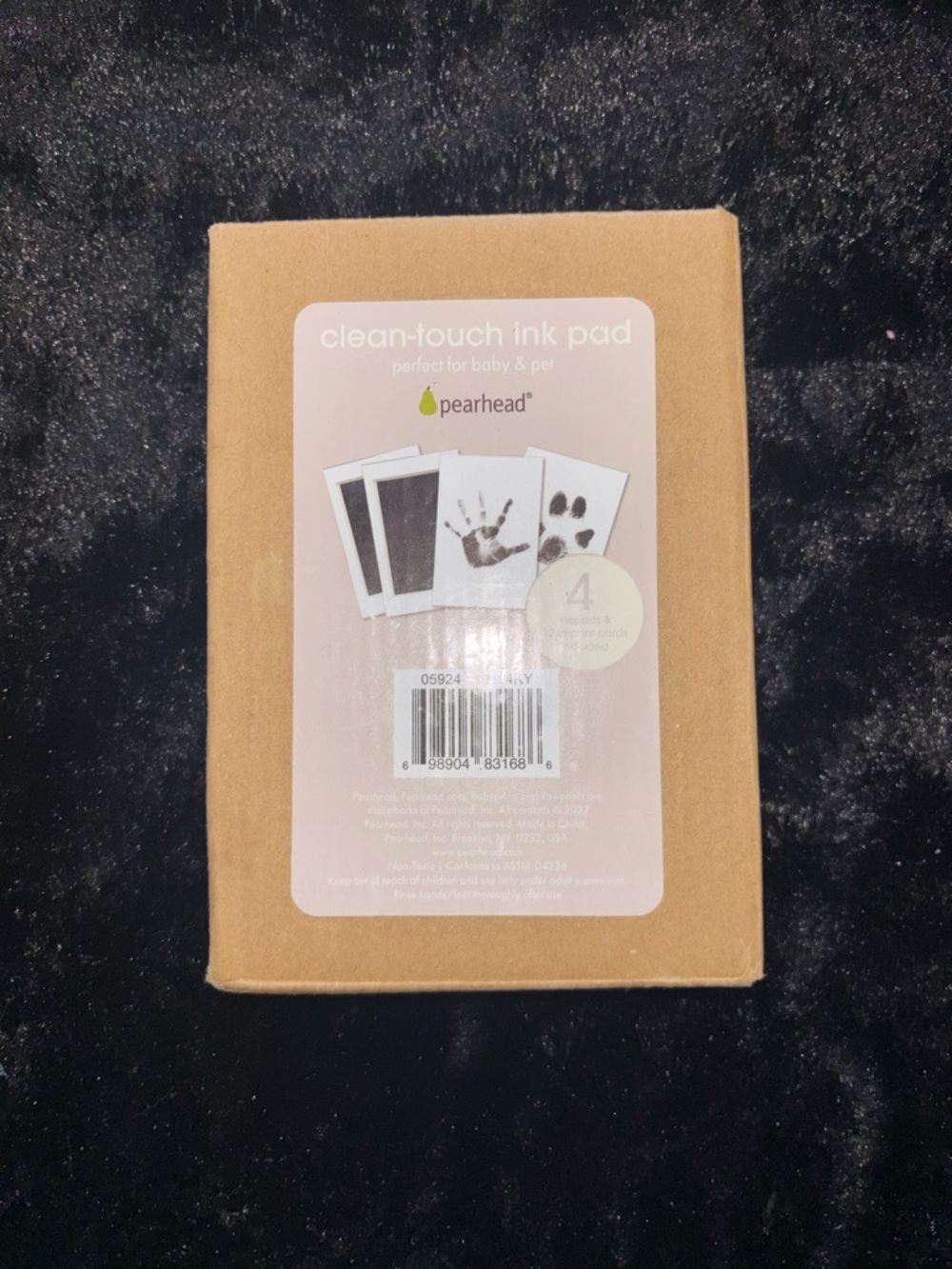 Pearhead Clean-Touch Ink Pad Kit - Kraft & Pale Pink